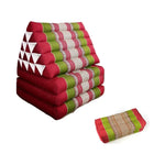 Jumbo Thai Triangle Pillow THREE FOLDS R-Gre + Arm/Leg Rest Block - Home & Garden > Decor