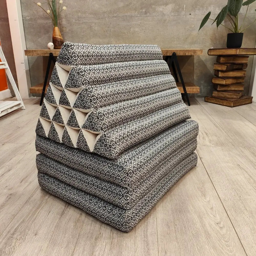 [Jumbo] THREE FOLDS Thai Triangle Pillow Foldout Daybed TTP15FLAKE - Home & Garden > Decor