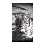 Just Home Blue Eyes Stripes Tiger Bath Beach Towel - Home & Garden > Pool & Accessories > Beach Towels