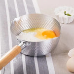 Justcook 20cm Japanese-style Stainless Steel Xueping Pot White Handle - Home & Garden > Kitchenware