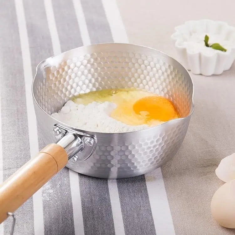 Justcook 20cm Japanese-style Stainless Steel Xueping Pot White Handle - Home & Garden > Kitchenware