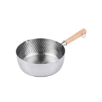 Justcook 20cm Japanese-style Stainless Steel Xueping Pot White Handle - Home & Garden > Kitchenware