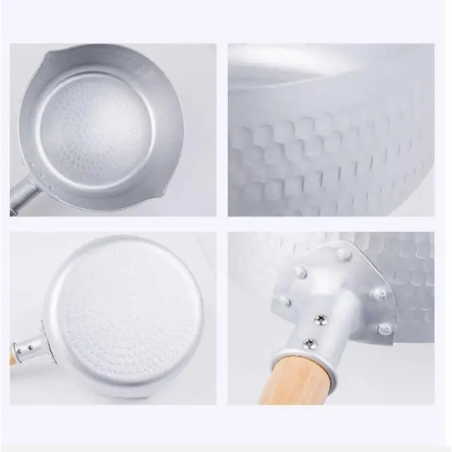 Justcook 20cm Japanese-style Stainless Steel Xueping Pot White Handle - Home & Garden > Kitchenware