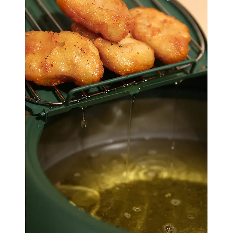 Justcook 20cm JSHS-YZG0320-1 Double Handle Tempura Karaga Fryer Pot Frying Pan - Home & Garden > Kitchenware