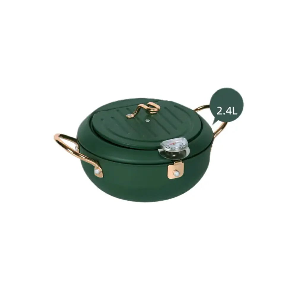 Justcook 20cm JSHS-YZG0320-1 Double Handle Tempura Karaga Fryer Pot Frying Pan - Home & Garden > Kitchenware
