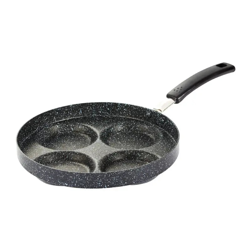 Justcook 24cm 4 Mold Non-Stick Egg Cooker Frying Pan - Black - Home & Garden > Kitchenware