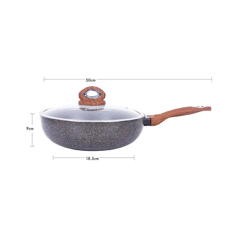 Justcook 30cm JSHS-IH4930C-1 Marble Wok Stirfry Pan - Home & Garden > Kitchenware