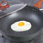 Justcook 30cm JSHS-IH4930C-1 Marble Wok Stirfry Pan - Home & Garden > Kitchenware