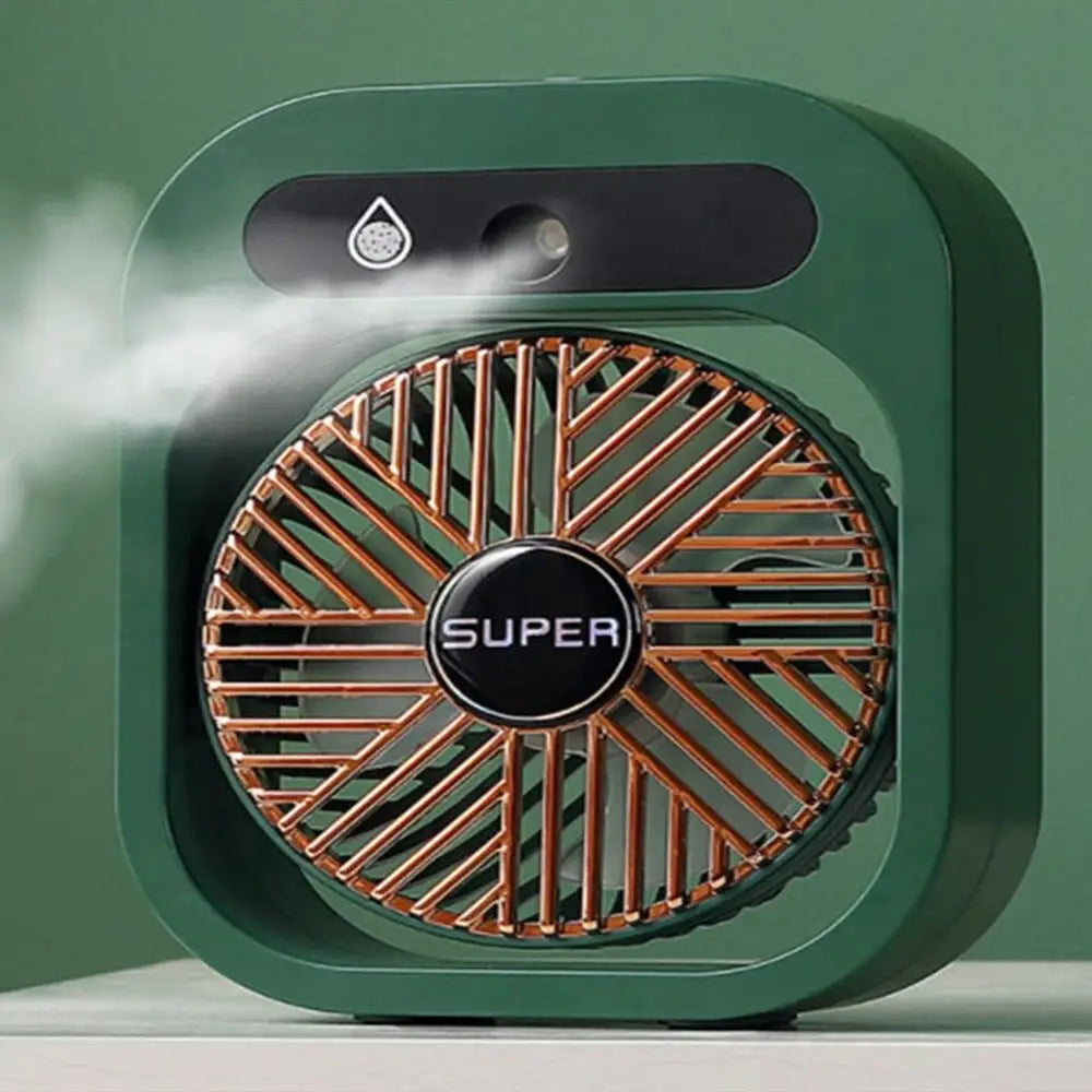 JY Ice Fog Air Conditioning Mist Humidfier Mini Fan Humidifying - White - Appliances > Aroma Diffusers & Humidifiers