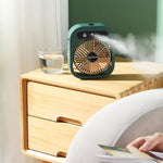 JY Ice Fog Air Conditioning Mist Humidfier Mini Fan Humidifying - White - Appliances > Aroma Diffusers & Humidifiers