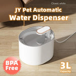 JY Pet Automatic Cat Water Fountain 3L - White - Home & Garden > Kitchenware
