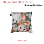 KAAT Amsterdam Anea Pastel Floral Square Filled Cushion 43cm x 43cm - Home & Garden > Decor > Cushions & Throws