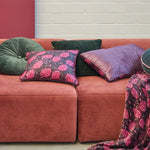 KAAT Amsterdam Ayda Pink Floral Square Filled Cushion 45cm x 45cm - Home & Garden > Decor > Cushions & Throws