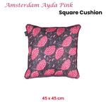 KAAT Amsterdam Ayda Pink Floral Square Filled Cushion 45cm x 45cm - Home & Garden > Decor > Cushions & Throws