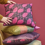 KAAT Amsterdam Ayda Pink Floral Square Filled Cushion 45cm x 45cm - Home & Garden > Decor > Cushions & Throws