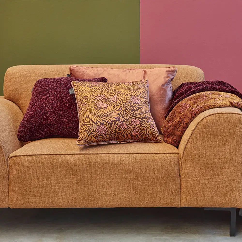 KAAT Amsterdam Jits Dark Red Square Filled Cushion 45cm x 45cm - Home & Garden > Decor > Cushions & Throws
