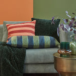 KAAT Amsterdam Jits Green Square Filled Cushion 45cm x 45cm - Home & Garden > Decor > Cushions & Throws