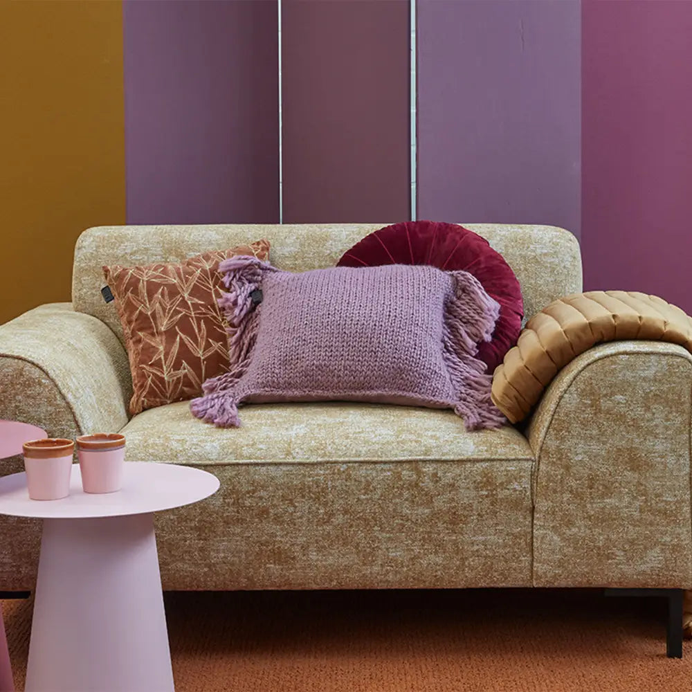 KAAT Amsterdam Jonine Lilac Square Filled Cushion 45cm x 45cm - Home & Garden > Decor > Cushions & Throws