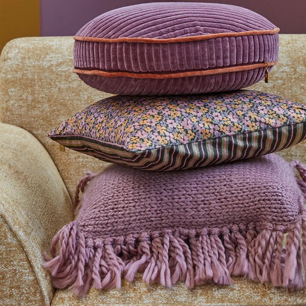 KAAT Amsterdam Jonine Lilac Square Filled Cushion 45cm x 45cm - Home & Garden > Decor > Cushions & Throws