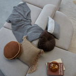 KAAT Amsterdam Jonine Sand Square Filled Cushion 45cm x 45cm - Home & Garden > Decor > Cushions & Throws