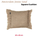 KAAT Amsterdam Jonine Sand Square Filled Cushion 45cm x 45cm - Home & Garden > Decor > Cushions & Throws
