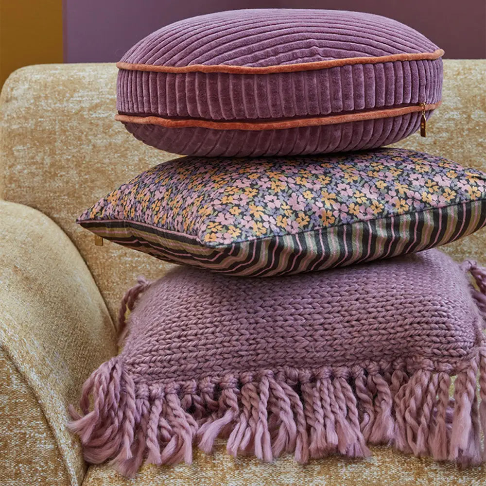 KAAT Amsterdam Liya Multi Floral Square Filled Cushion 43cm x 43cm - Home & Garden > Decor > Cushions & Throws