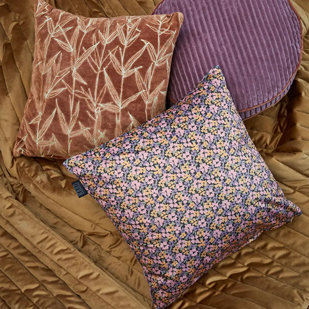 KAAT Amsterdam Liya Multi Floral Square Filled Cushion 43cm x 43cm - Home & Garden > Decor > Cushions & Throws