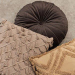 KAAT Amsterdam Mandarin Brown Round Filled Cushion 40cm Diameter - Home & Garden > Decor > Cushions & Throws