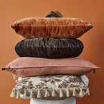 KAAT Amsterdam Mandarin Brown Round Filled Cushion 40cm Diameter - Home & Garden > Decor > Cushions & Throws