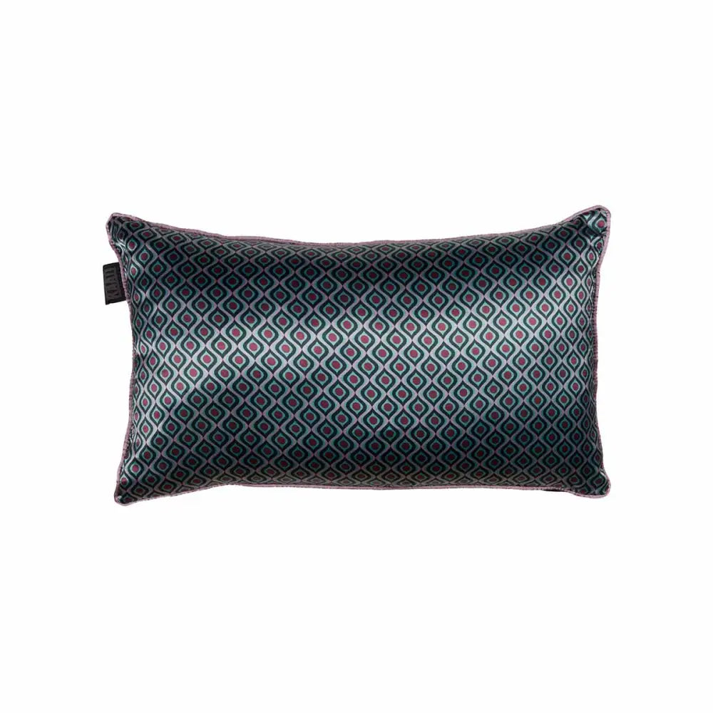 KAAT Amsterdam Meja Green Reversible Oblong Filled Cushion 30cm x 50cm - Home & Garden > Decor > Cushions & Throws