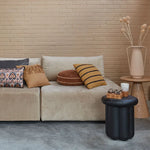 KAAT Amsterdam Myron Brown Stripe Square Filled Cushion 40cm x 40cm - Home & Garden > Decor > Cushions & Throws