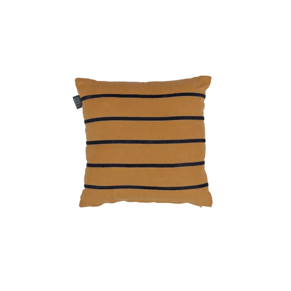 KAAT Amsterdam Myron Brown Stripe Square Filled Cushion 40cm x 40cm - Home & Garden > Decor > Cushions & Throws