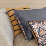 KAAT Amsterdam Myron Brown Stripe Square Filled Cushion 40cm x 40cm - Home & Garden > Decor > Cushions & Throws