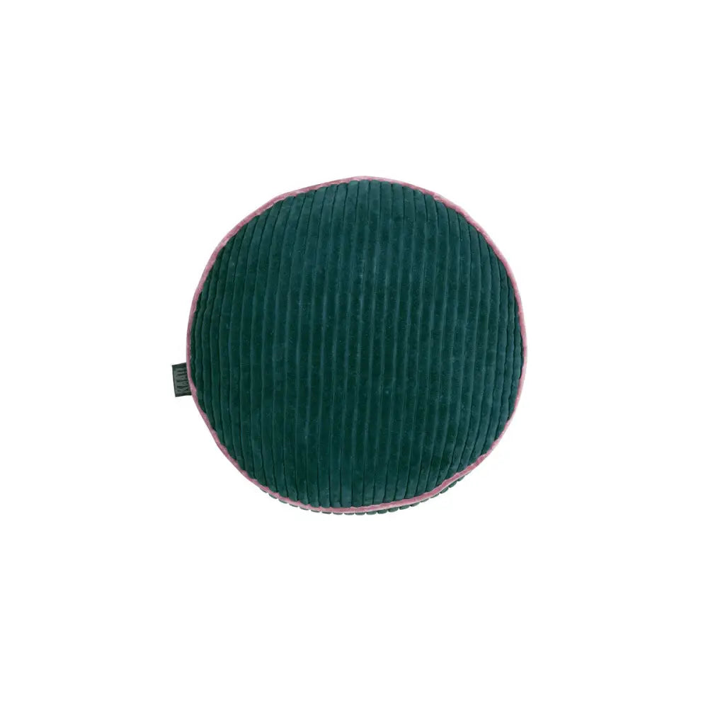 KAAT Amsterdam Perdy Green Round Filled Cushion 40cm Diameter - Home & Garden > Decor > Cushions & Throws