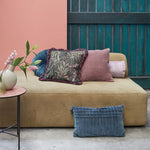 KAAT Amsterdam Ribbed Pink Square Filled Cushion 43cm x 43cm - Home & Garden > Decor > Cushions & Throws