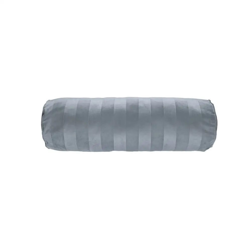 KAAT Amsterdam Softy Stripe Blue Grey Oblong Neckroll Filled Cushion 22cm x 70cm - Home & Garden > Decor > Cushions &
