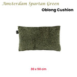 KAAT Amsterdam Spartan Green Animal Print Oblong Filled Cushion 30cm x 50cm - Home & Garden > Decor > Cushions & Throws