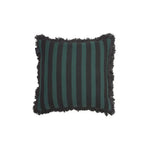 KAAT Amsterdam Viggo Green Stripe Square Filled Cushion 45cm x 45cm - Home & Garden > Decor > Cushions & Throws
