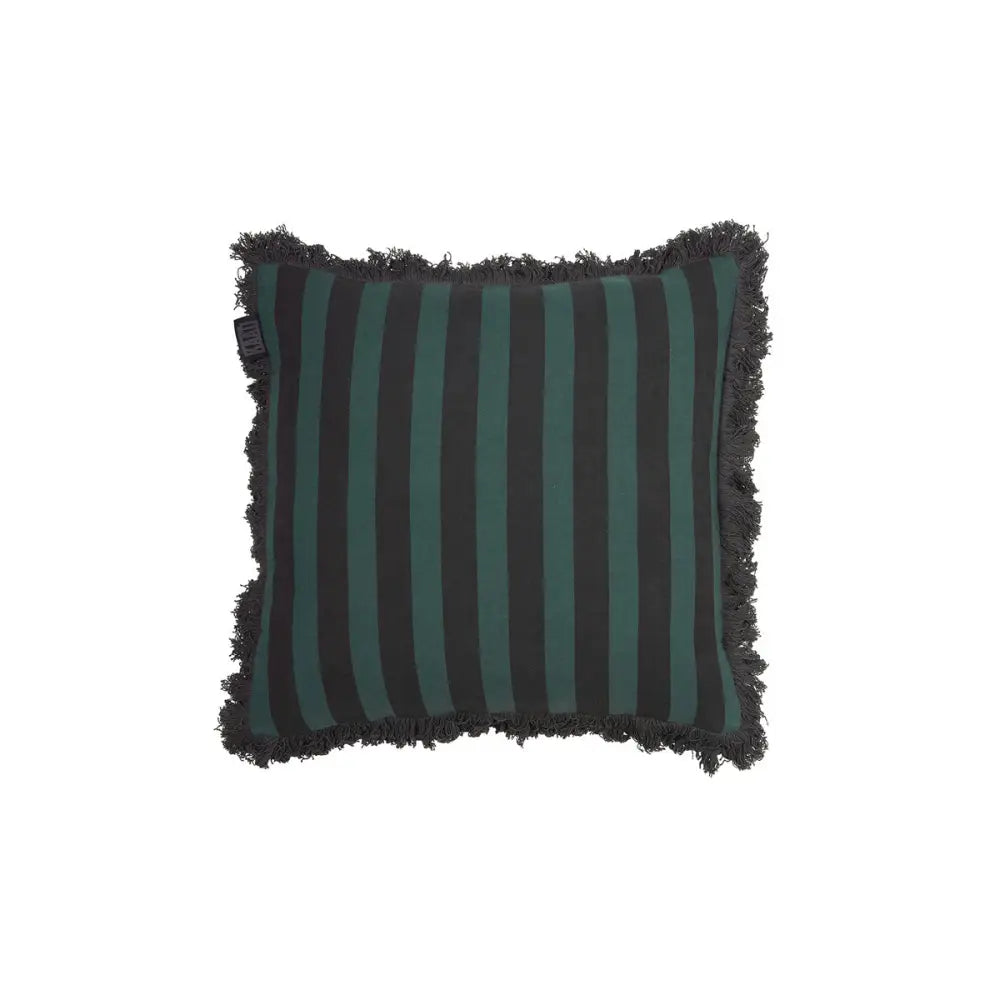 KAAT Amsterdam Viggo Green Stripe Square Filled Cushion 45cm x 45cm - Home & Garden > Decor > Cushions & Throws