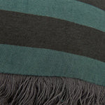 KAAT Amsterdam Viggo Green Stripe Square Filled Cushion 45cm x 45cm - Home & Garden > Decor > Cushions & Throws