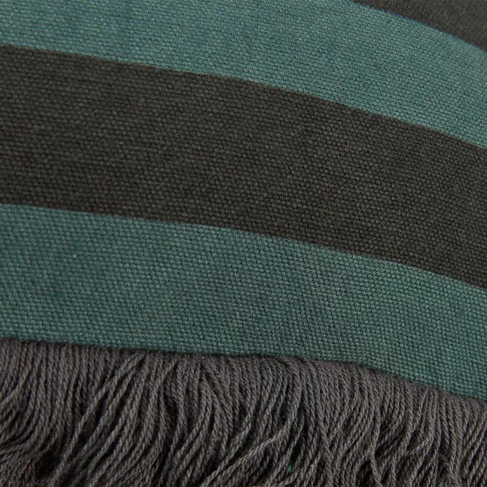 KAAT Amsterdam Viggo Green Stripe Square Filled Cushion 45cm x 45cm - Home & Garden > Decor > Cushions & Throws