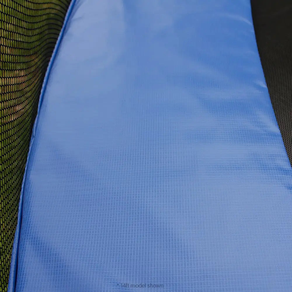 Kahuna 16ft Outdoor Trampoline Kids Children With Safety Enclosure Pad Mat Ladder Basketball Hoop Set - Blue - Baby &