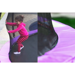 Kahuna 16ft Outdoor Trampoline Kids Children With Safety Enclosure Pad Mat Ladder Basketball Hoop Set - Purple - Baby &