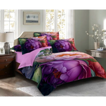 Kaie Floral Quilt Cover Set - Queen Size - Home & Garden > Bedding