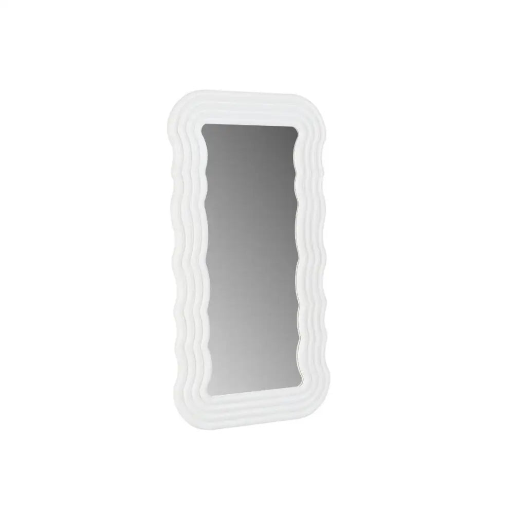 Kamila White Wavy-shaped Mirror - Health & Beauty > Makeup > Makeup Mirrors