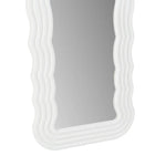 Kamila White Wavy-shaped Mirror - Health & Beauty > Makeup > Makeup Mirrors