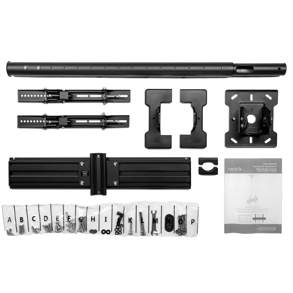 Kanto CM600SG Stainless Steel Outdoor Ceiling TV Mount for 37-inch to 70-inch TVs Black - Audio & Video > Speakers