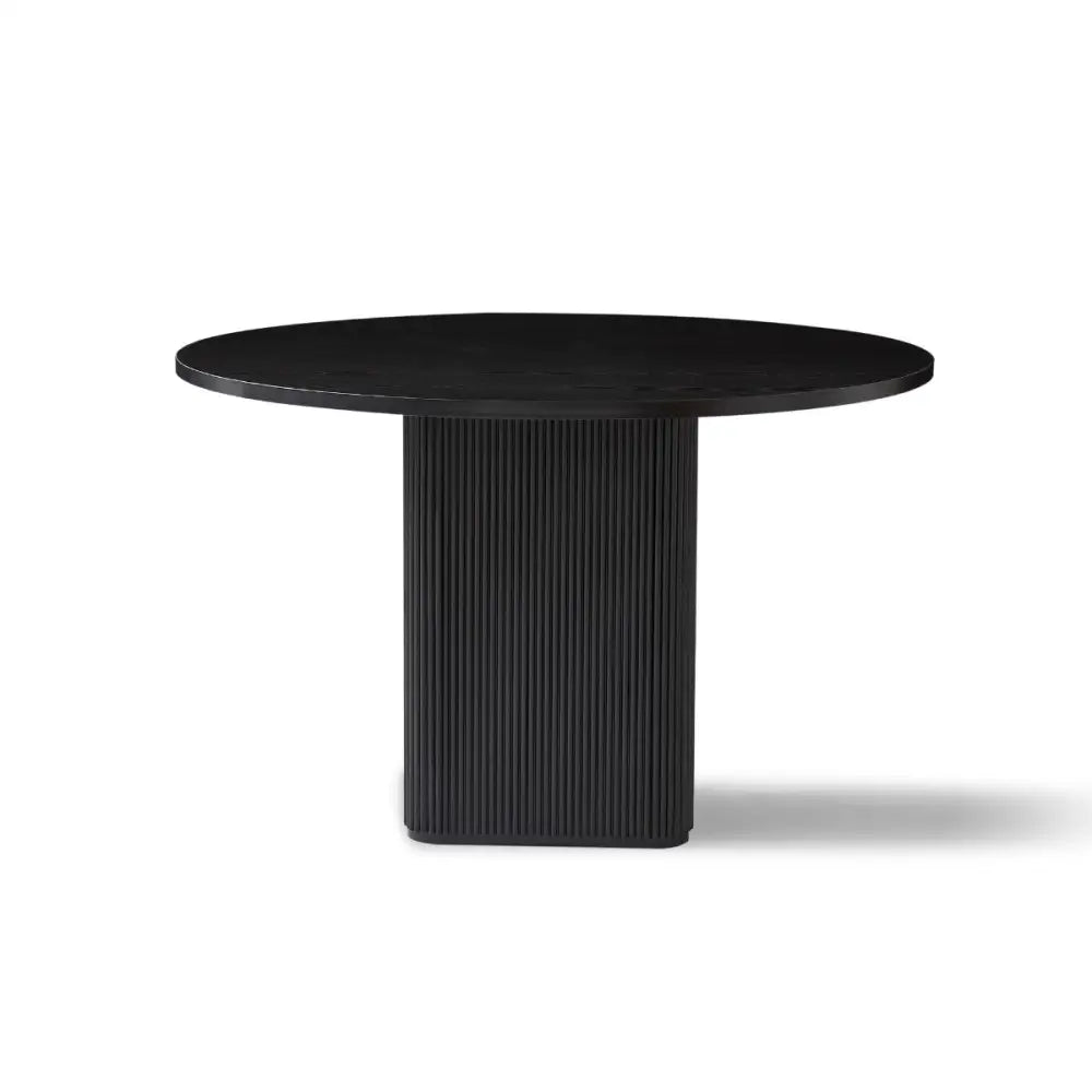 Kate 4 Seater Black Column Dining Table - Furniture > Dining