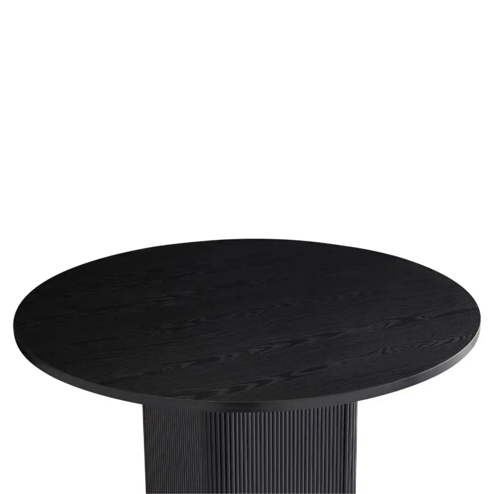 Kate 4 Seater Black Column Dining Table - Furniture > Dining
