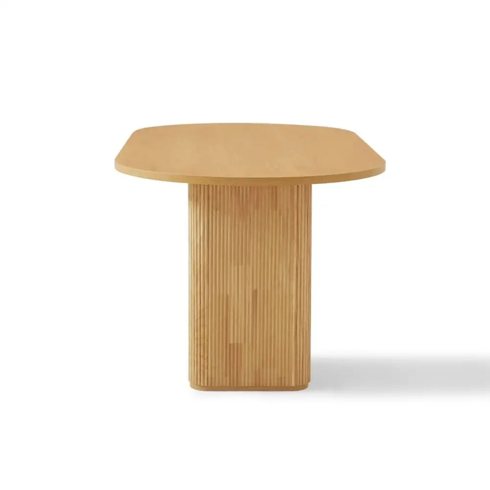 Kate 6 Seater Column Dining Table in Natural - Furniture > Dining